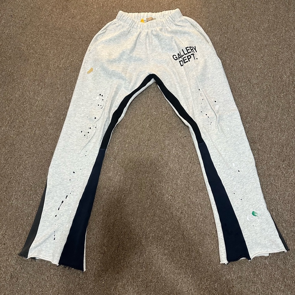 Gallery Dept Gray and Black Flared Pants